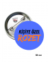 Kişiye Özel 58mm Baskılı Rozet – Fotoğraf, Yazı veya Logo Tasarımı