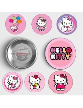 7’li Hello Kitty Rozet Seti | Sevimli ve Renkli Tasarımlar