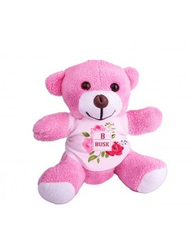 PEMBE PELÜŞ OYUNCAK AYI | KİŞİYE ÖZEL BASKILI HEDİYE