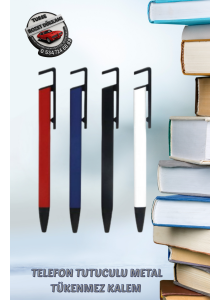 TELEFON TUTUCULU METAL TÜKENMEZ KALEM KİŞİYE ÖZEL İSİM BASKILI – TELEFON STAND ÖZELLİĞİ