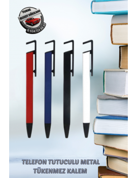 TELEFON TUTUCULU METAL TÜKENMEZ KALEM KİŞİYE ÖZEL İSİM BASKILI – TELEFON STAND ÖZELLİĞİ