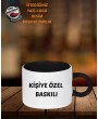 SİYAH MOTTO FİNCAN KUPA BARDAK | KİŞİYE ÖZEL BASKILI