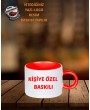 KIRMIZI MOTTO FİNCAN KUPA BARDAK | KİŞİYE ÖZEL BASKILI