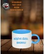 MAVİ MOTTO FİNCAN KUPA BARDAK | KİŞİYE ÖZEL BASKILI