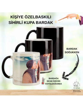 Kişiye Özel Sihirli Kupa Bardak | Renk Değiştiren Baskılı Kupa