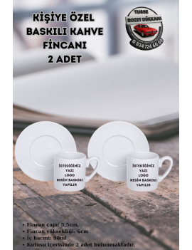 Beyaz Porselen Türk Kahvesi Fincanı - 2’li Set | Şık ve Klasik Tasarım