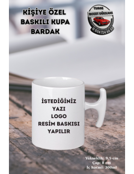 Hammer Porselen Beyaz Kupa Bardak | Kişiye Özel Yazı, Logo veya Fotoğraf Baskılı