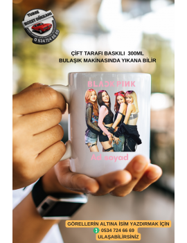 BLACKPINK Baskılı Kupa Bardak – 300 ML Seramik – Kişiye Özel Hediye ve Koleksiyon Ürünü