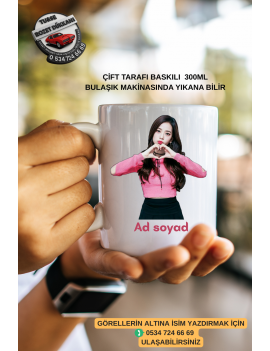 BLACKPINK Baskılı Kupa Bardak 2 – 300 ML Seramik – Kişiye Özel Hediye ve Koleksiyon Ürünü
