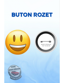 EMOJİ TEMALI SEVİMLİ ROZET – EĞLENCELİ VE RENKLİ TASARIM