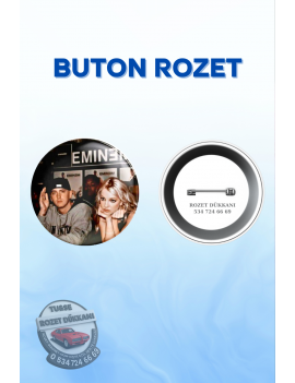 Eminem ve Britney Spears Temalı Müzik Rozeti