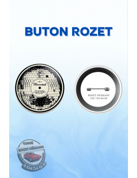 MIRRORBALL YAZILI DİSKO TOPU TEMALI SEVİMLİ ROZET