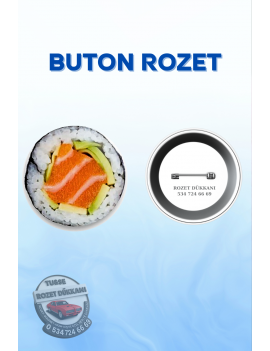 SUSHI ROLL ŞEKLİNDE SEVİMLİ ROZET