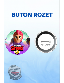 BRAWL STARS TEMALI ROZET | OYUN VE EĞLENCE TASARIM