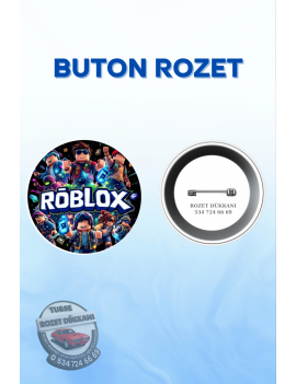 ROBLOX TEMALI SEVİMLİ ROZET