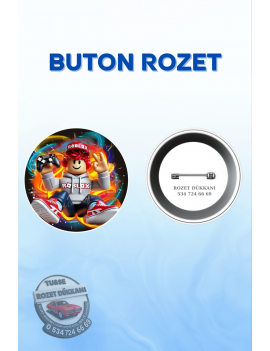 ROBLOX TEMALI SEVİMLİ ROZET