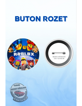 ROBLOX TEMALI SEVİMLİ ROZET