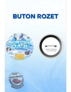 PUBG TEMALI ROZET | OYUN KARAKTERLİ AKSİYON TASARIM