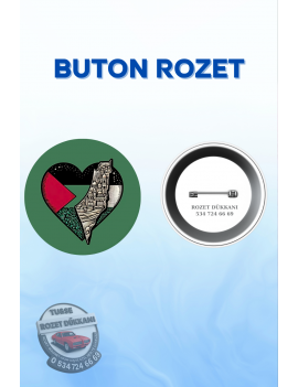 FİLİSTİN TEMALI ANLAMLI ROZET