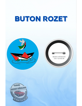 FİLİSTİN TEMALI ANLAMLI ROZET