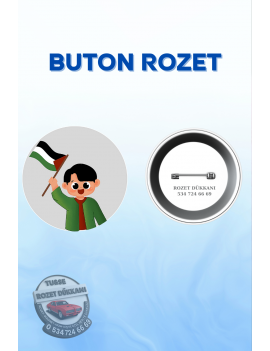 FİLİSTİN TEMALI ANLAMLI ROZET