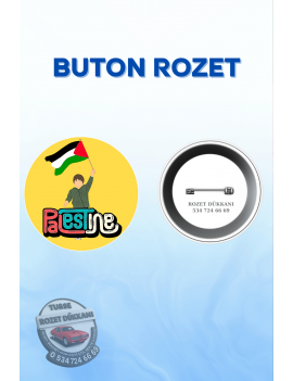 FİLİSTİN TEMALI ANLAMLI ROZET