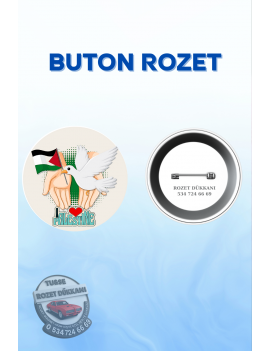 FİLİSTİN TEMALI ANLAMLI ROZET