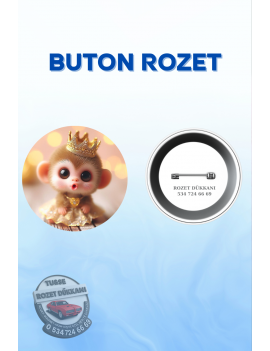 SEVİMLİ HAYVANLAR TEMALI ROZET – TATLI VE RENKLİ TASARIM