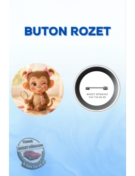 SEVİMLİ HAYVANLAR TEMALI ROZET – TATLI VE RENKLİ TASARIM