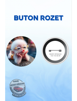 SEVİMLİ HAYVANLAR TEMALI ROZET – TATLI VE RENKLİ TASARIM