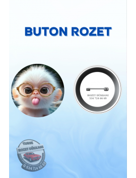 SEVİMLİ HAYVANLAR TEMALI ROZET – TATLI VE RENKLİ TASARIM