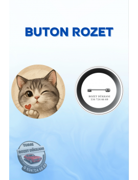 SEVİMLİ HAYVANLAR TEMALI ROZET – TATLI VE RENKLİ TASARIM