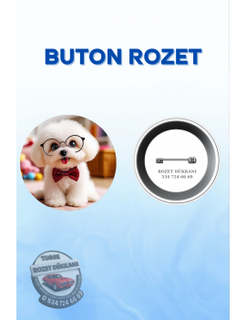 KÖPEK TEMALI SEVİMLİ ROZET | HAYVAN SEVERLERE ÖZEL TASARIM