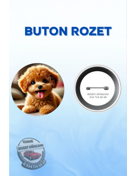 KÖPEK TEMALI SEVİMLİ ROZET | HAYVAN SEVERLERE ÖZEL TASARIM