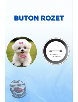 KÖPEK TEMALI SEVİMLİ ROZET | HAYVAN SEVERLERE ÖZEL TASARIM