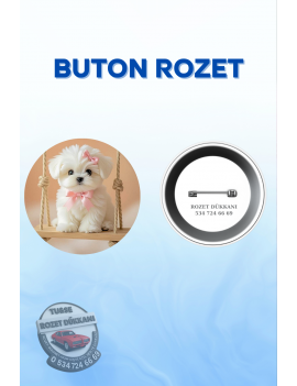 KÖPEK TEMALI SEVİMLİ ROZET | HAYVAN SEVERLERE ÖZEL TASARIM