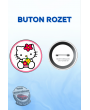HELLO KITTY TEMALI SEVİMLİ ROZET | POP KÜLTÜR TASARIM