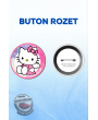 HELLO KITTY TEMALI SEVİMLİ ROZET | POP KÜLTÜR TASARIM