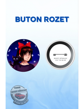 KIKI’S DELIVERY SERVICE TEMALI ROZET | ANİME ESTETİK TASARIM