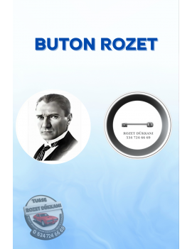 ATATÜRK TEMALI ROZET | ANLAMLI VE ÖZEL TASARIM
