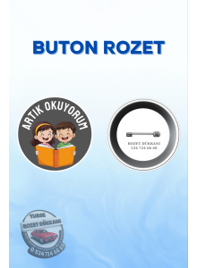 ARTIK OKUYORUM ROZETİ | OKUMA BAŞARISI ÖĞRENCİ ROZETİ