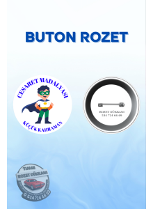 CESARET ROZETİ ERKEK | OKUL VE MOTİVASYON ROZETİ