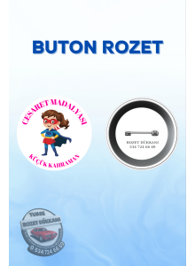 CESARET ROZETİ KIZ | OKUL VE MOTİVASYON ROZETİ