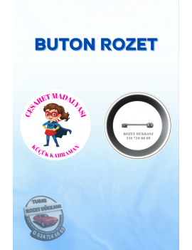 CESARET ROZETİ KIZ | OKUL VE MOTİVASYON ROZETİ