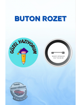 GÜZEL YAZIYORUM ÖĞRENCİ ROZETİ | OKUL VE BAŞARI ROZETİ