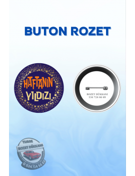 HAFTANIN YILDIZI ÖĞRENCİ ROZETİ | BAŞARI VE MOTİVASYON ROZETİ