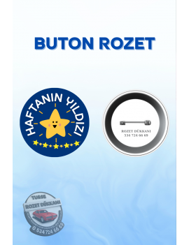 HAFTANIN YILDIZI ÖĞRENCİ ROZETİ | BAŞARI VE MOTİVASYON ROZETİ