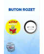  Kitap Kurdu Rozeti Seti – 44mm Renkli Yaka Rozetleri – Öğrenci ve Okuma Ödülü