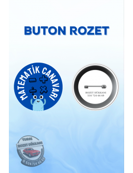 MATEMATİK CANAVARI ÖĞRENCİ ROZETİ | BAŞARI VE MOTİVASYON ÖDÜLÜ