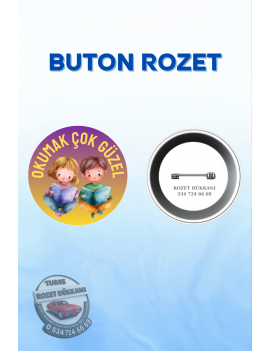 OKUMAK ÇOK GÜZEL ÖĞRENCİ ROZETİ | OKUL VE MOTİVASYON ROZETİ